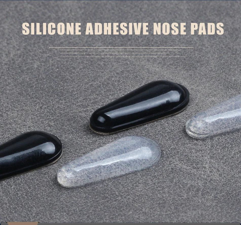 Soft Silicone Nose Pad Glasses Non-slip Eyeglasses Sunglass black white Nose Pad