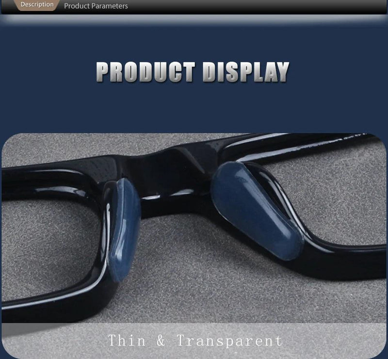 Soft Silicone Nose Pad Glasses Non-slip Eyeglasses Sunglass black white Nose Pad