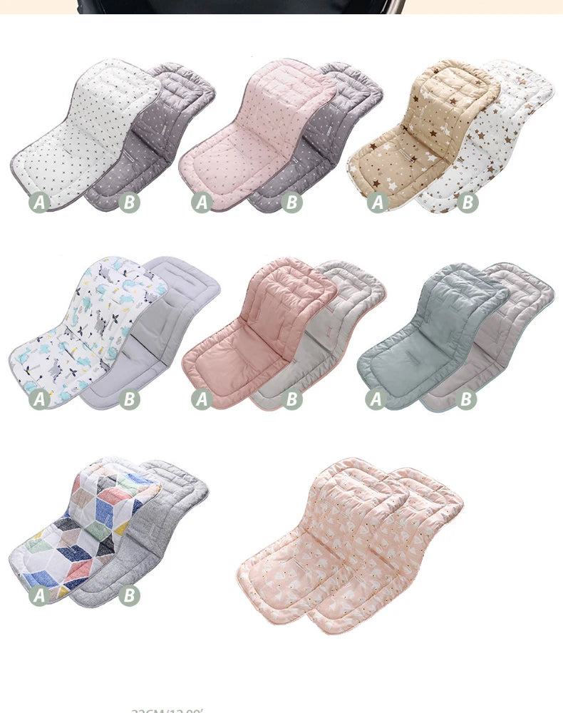 Comfortable Cotton Baby Stroller Pad Four Seasons General Soft Seat Cushion Child Cart Seat Mat Kids Pushchair Cushion For 0-27M - PST PS Tradings