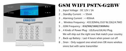 complete security accessories for the home family security GSM WIFI PSTN alarm system NEW Wireless Siren Fire Smoke Gas sensor - PST PS Tradings