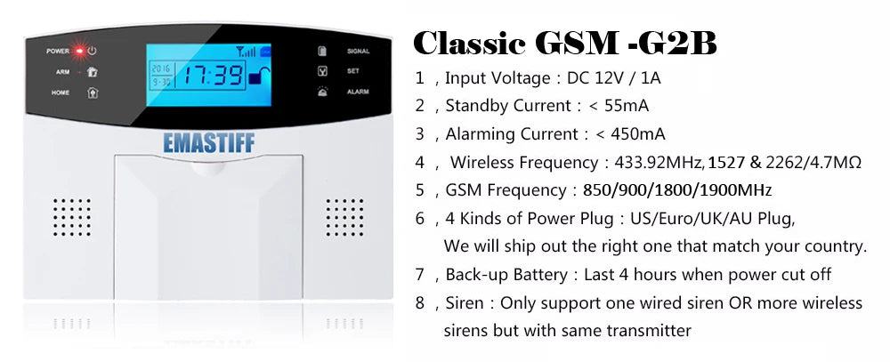 complete security accessories for the home family security GSM WIFI PSTN alarm system NEW Wireless Siren Fire Smoke Gas sensor - PST PS Tradings