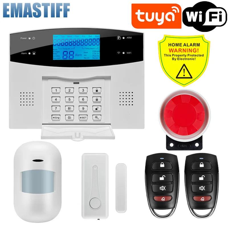 complete security accessories for the home family security GSM WIFI PSTN alarm system NEW Wireless Siren Fire Smoke Gas sensor - PST PS Tradings