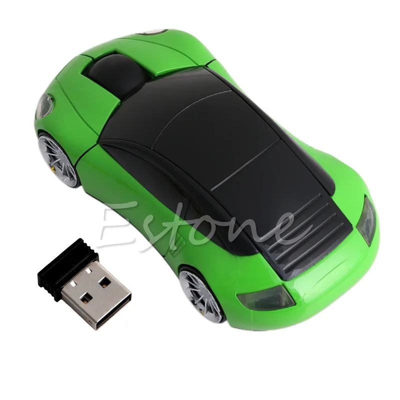 Computer Accessories 2.4GHz 3D Optical Wireless Mouse Mice Car Shape Receiver USB For PC Laptop - PST PS Tradings