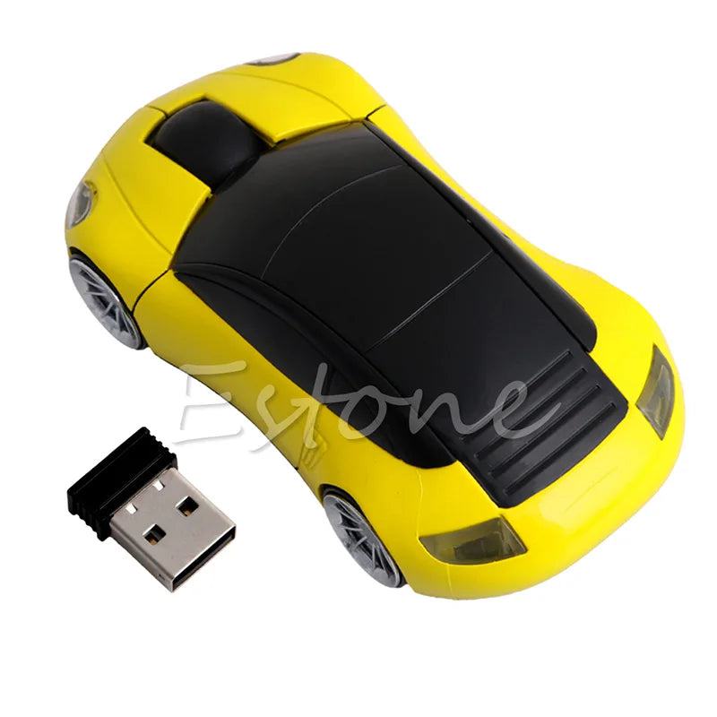 Computer Accessories 2.4GHz 3D Optical Wireless Mouse Mice Car Shape Receiver USB For PC Laptop - PST PS Tradings