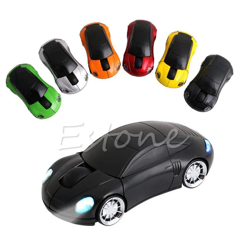 Computer Accessories 2.4GHz 3D Optical Wireless Mouse Mice Car Shape Receiver USB For PC Laptop - PST PS Tradings