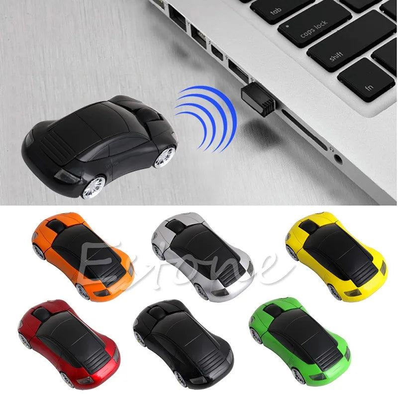 Computer Accessories 2.4GHz 3D Optical Wireless Mouse Mice Car Shape Receiver USB For PC Laptop - PST PS Tradings