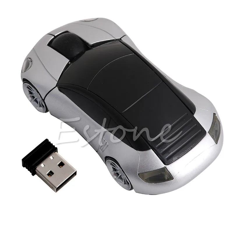 Computer Accessories 2.4GHz 3D Optical Wireless Mouse Mice Car Shape Receiver USB For PC Laptop - PST PS Tradings