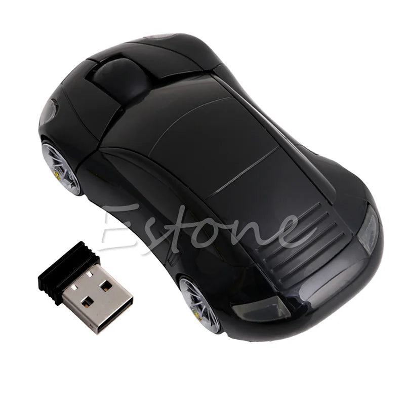 Computer Accessories 2.4GHz 3D Optical Wireless Mouse Mice Car Shape Receiver USB For PC Laptop - PST PS Tradings