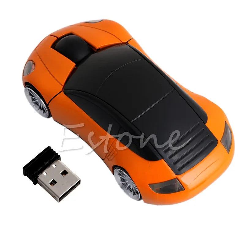 Computer Accessories 2.4GHz 3D Optical Wireless Mouse Mice Car Shape Receiver USB For PC Laptop - PST PS Tradings