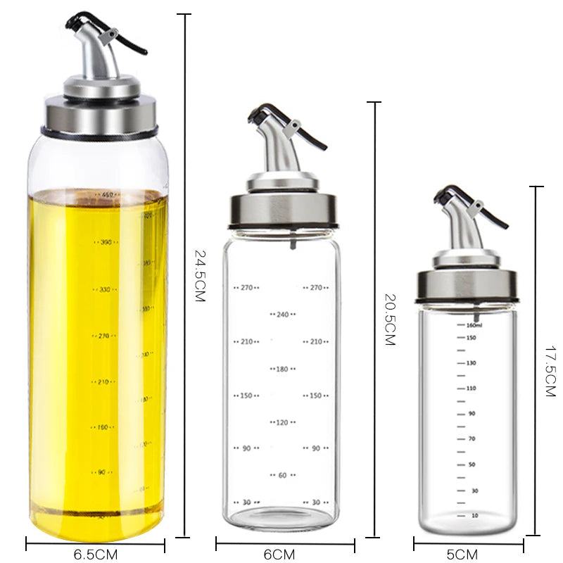 Cooking Seasoning Oil Bottle Sauce Bottle Glass Storage Bottles for Oil and Vinegar Creative Oil Dispenser For Kitchen Accessory - PST PS Tradings