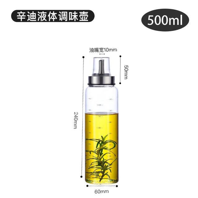 Cooking Seasoning Oil Bottle Sauce Bottle Glass Storage Bottles for Oil and Vinegar Creative Oil Dispenser For Kitchen Accessory - PST PS Tradings