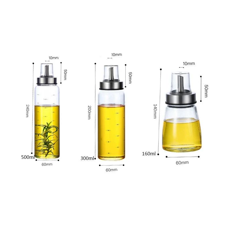 Cooking Seasoning Oil Bottle Sauce Bottle Glass Storage Bottles for Oil and Vinegar Creative Oil Dispenser For Kitchen Accessory - PST PS Tradings