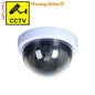 Creative Black Plastic Dome CCTV Dummy Camera Flashing Led Fake Camera Power Via AA Battery Surveillance Security System - PST PS Tradings