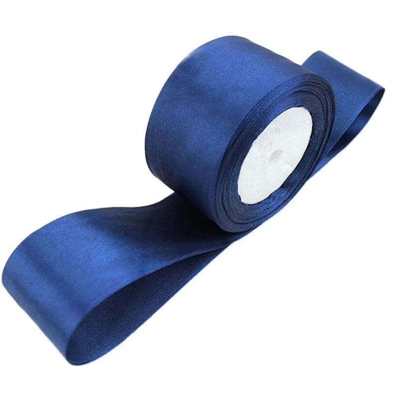 Deep Blue Satin Ribbon Wholesale Gift Wrapping Christmas ribbons - PST PS Tradings