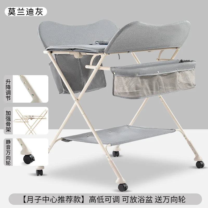 Diaper-Changing Table Baby Care Desk Portable Multifunctional Folding Newborn Baby Bath Diaper Changing Baby Care Table 기저귀 테이블 - PST PS Tradings