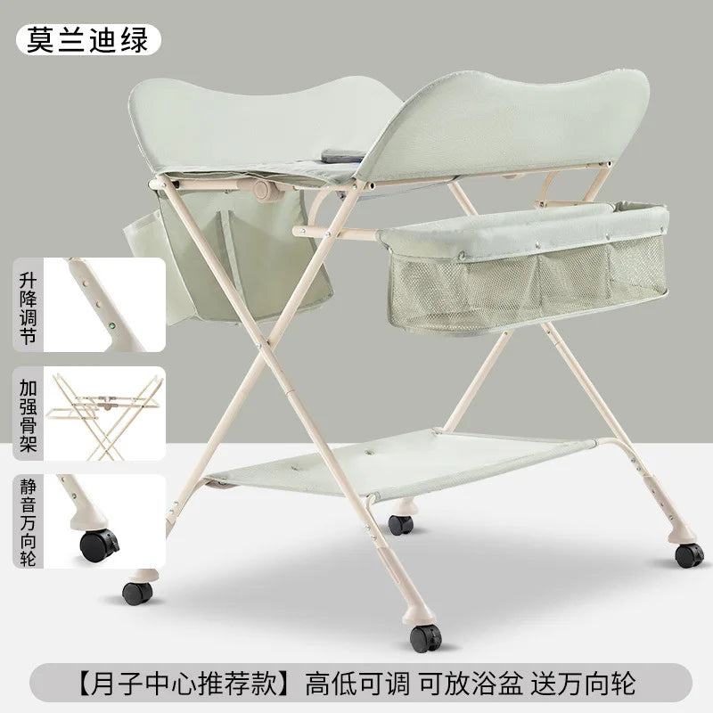 Diaper-Changing Table Baby Care Desk Portable Multifunctional Folding Newborn Baby Bath Diaper Changing Baby Care Table 기저귀 테이블 - PST PS Tradings