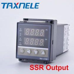 Digital PID Temperature Controller  REX-C100 REX C100 thermostat  + 40DA SSR  Relay+ K Thermocouple 1m Probe RKC