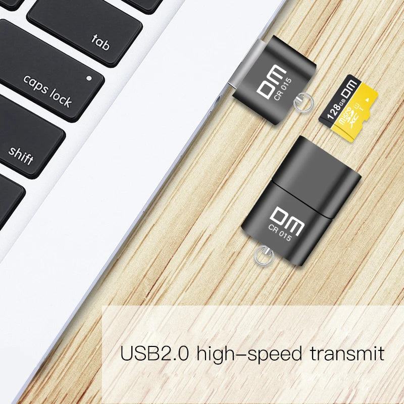 DM CR015 Micro SD Card Reader with innovative TF card slot change the card reader into a usb flash drive for computer or for car