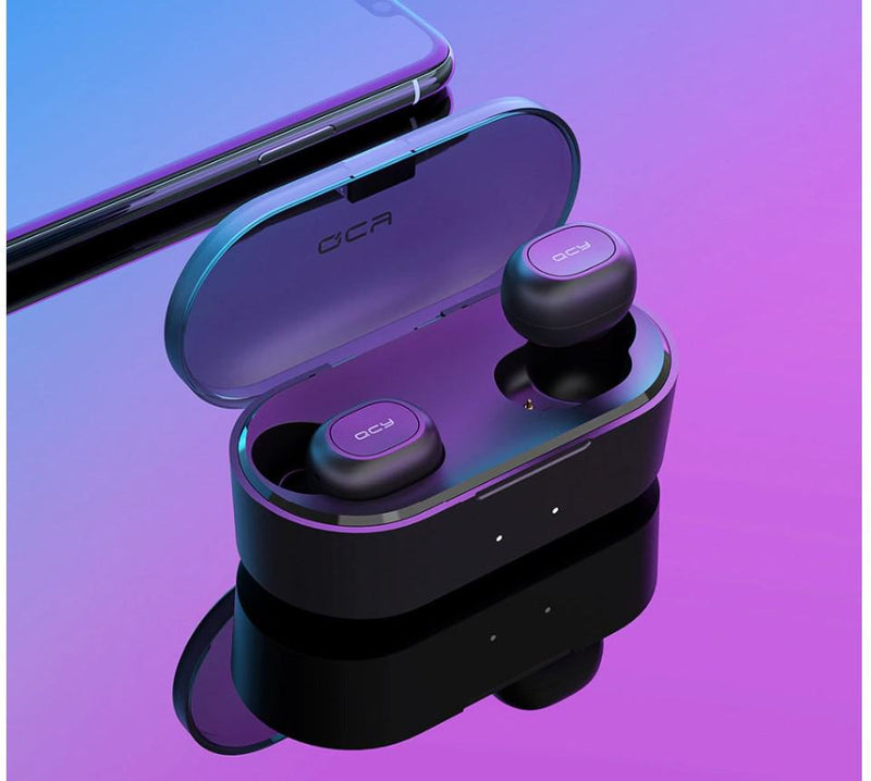 Dual Microphone Bluetooth Earphones with Charging Box