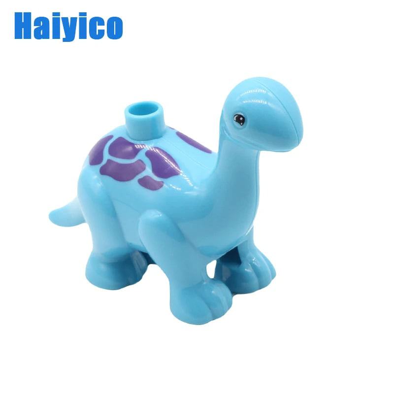 Education Assembly Big Building Blocks Jurassic Dinosaur Model Supplement Accessories Compatible Duploes Child Durable Toys Gift