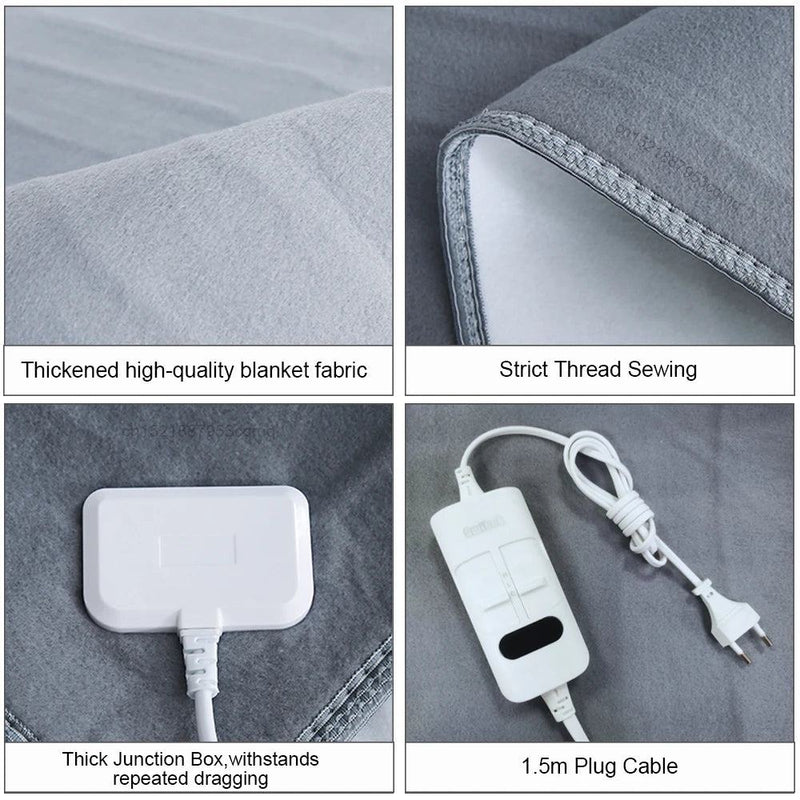 Electric Blanket 220V Thicker Automatic Thermostat Electric Heating Blanket Body Warmer Thermal Mattress for Room Blanket heated - PST PS Tradings