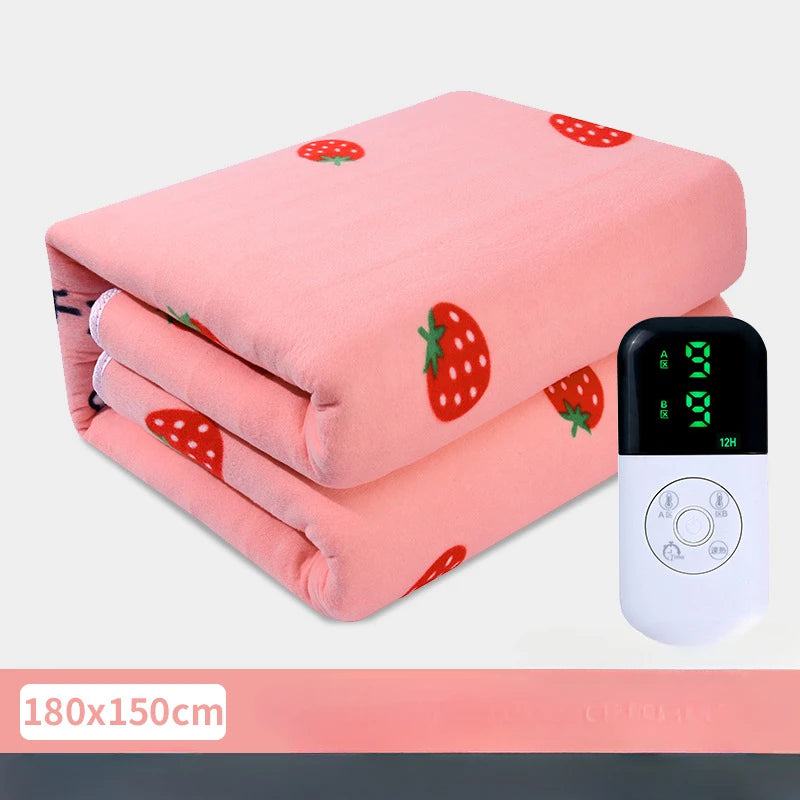 Electric Heating Blanket Automatic Thermostat Warmer Bed Mattress EU Plug 220V Electric Heated Carpets Mat Pad - PST PS Tradings