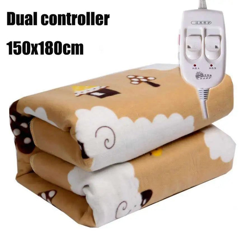 Electric Heating Blanket Automatic Thermostat Warmer Bed Mattress EU Plug 220V Electric Heated Carpets Mat Pad - PST PS Tradings