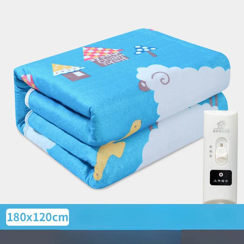 Electric Heating Blanket Automatic Thermostat Warmer Bed Mattress EU Plug 220V Electric Heated Carpets Mat Pad - PST PS Tradings