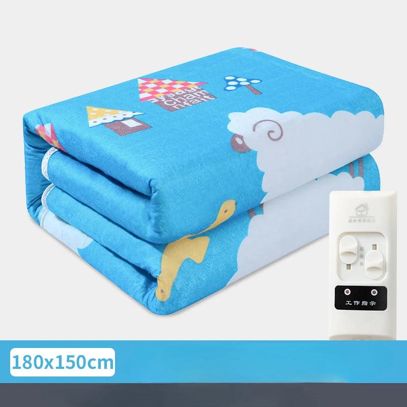 Electric Heating Blanket Automatic Thermostat Warmer Bed Mattress EU Plug 220V Electric Heated Carpets Mat Pad - PST PS Tradings