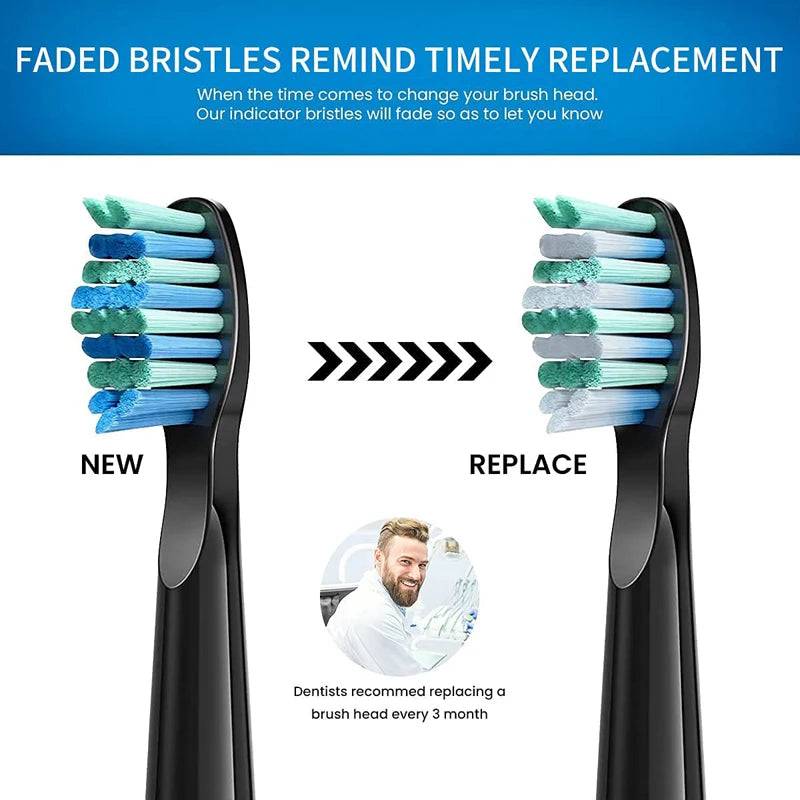 Electric Toothbrush Heads Sonic Replaceable Seago Tooth brush Head Soft Bristle SG-507/508/551/548/575/949/958/2303 - Property & Safety Tradings