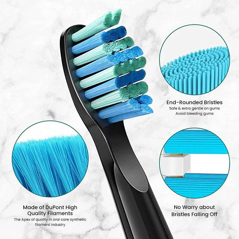 Electric Toothbrush Heads Sonic Replaceable Seago Tooth brush Head Soft Bristle SG-507/508/551/548/575/949/958/2303 - Property & Safety Tradings