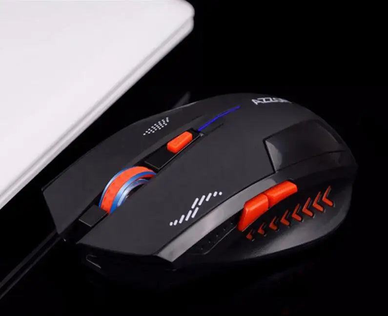 2400DPI Gaming Wireless Mouse Slient Button Computer Mouse Built-in Lithium Battery 2.4G Optical Engine Mouse For PC/Laptop