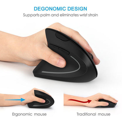 Ergonomic Left Hand Right Hand Wireless Vertical Mouse