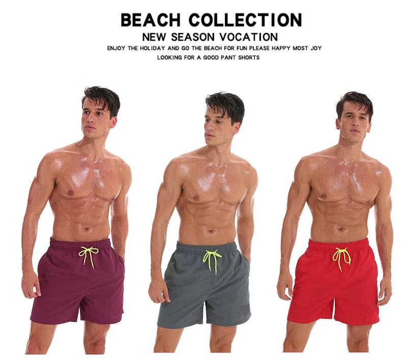 ESCATCH Man Swimwear Swim Shorts Trunks Beach Board Shorts Swimming Pants Swimsuits Mens Running Sports Surffing Shorts - PST PS Tradings