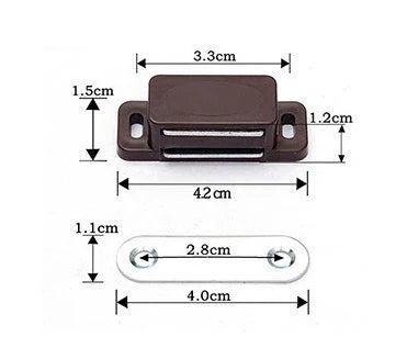 Fashion 10Pcs Small Magnetic Door Catches Kitchen Cupboard Wardrobe Cabinet Latch Catch - PST PS Tradings