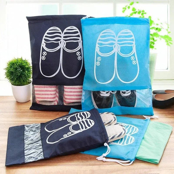 Fashion Women Hot 1pcs High Quality Shoe Bag 2 Size Travel Pouch Storage Portable Practical Drawstring Bag Organizer Cover - PST PS Tradings