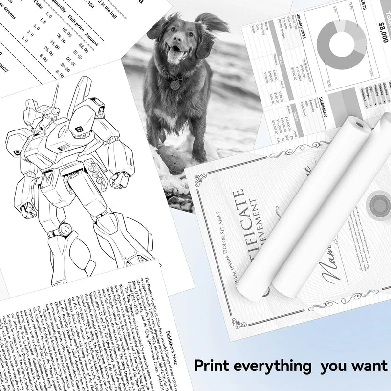 Folded Printing A4 Thermal Printer Paper Roll Printer For A40 Quick Dry Thermal Paper For Photo Picture PDF Print Transfer Paper - PST PS Tradings