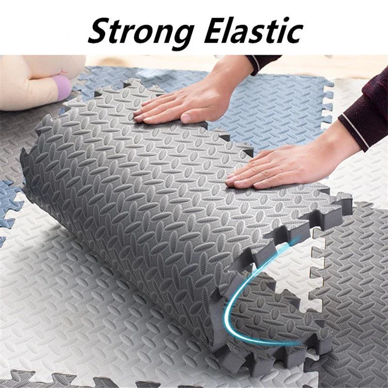 Foot Mat 60x60cm Floor Noise Mat 8PCS Thick 2.5cm Tatame Baby Play Mat Activities Mat for Baby Folding Carpet Game Puzzle Mat - PST PS Tradings