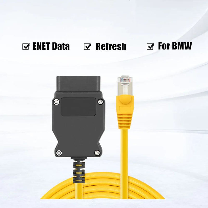 For BMW ICOM ENET Cable Ethernet Data to OBD2 16Pin Interface RJ45 Connector Hidden Data Tool ICOM Coding F-Serie - PST PS Tradings