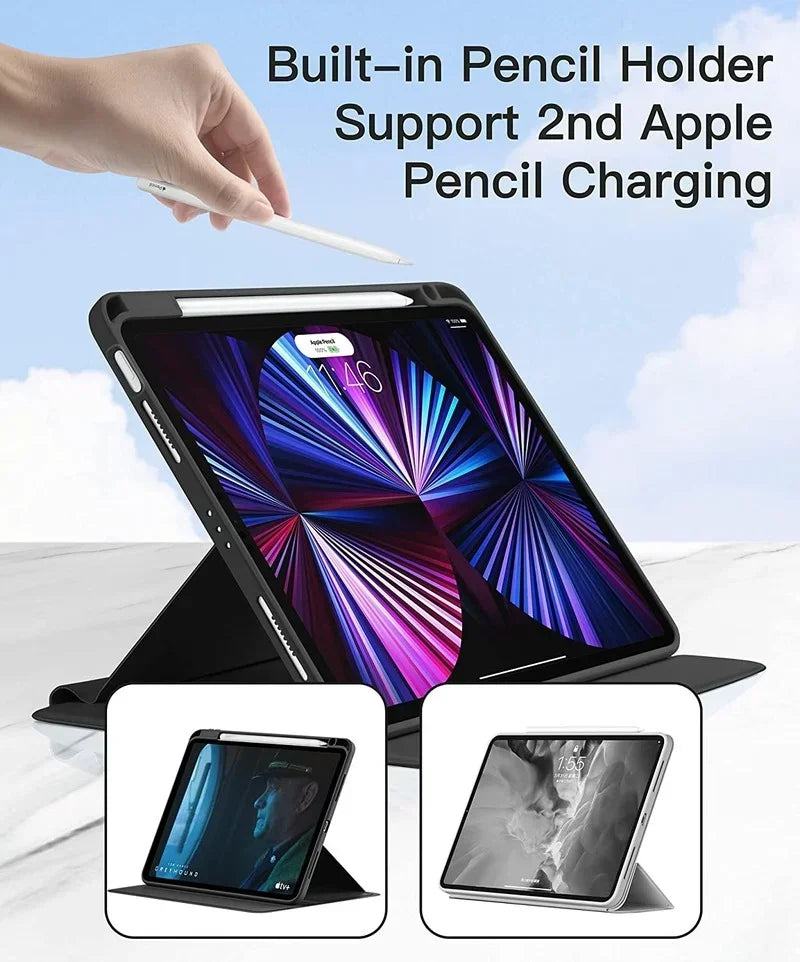 For iPad 10.2 7th 8th 9th Case iPad 10th Generation Rotation Cover for iPad Pro 12.9" 13" Air 11" 2024 2 3 4 5 9.7 5th 6th Funda - PST PS Tradings