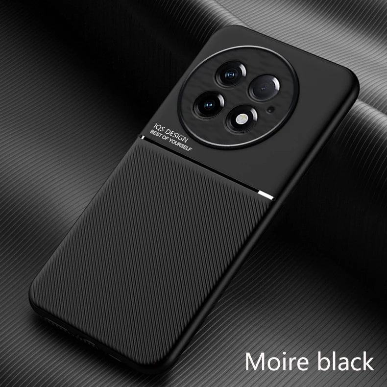 For OnePlus 13 5G Case Leather Car Magnetic Holder Phone Cases for OnePlus 13 OnePlus13 1+13 5G Silicone Shockproof Back Cover - PST PS Tradings