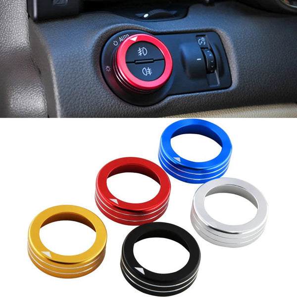 For Opel Corsa E F Insignia A Mokka Astra J K Zafira C GTC OPC Adam Meriva Car Headlight Switch Decoration Ring Knob Trim Cover - PST PS Tradings