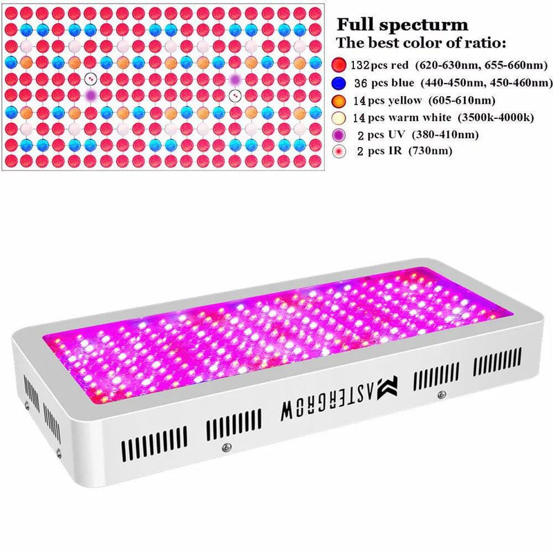 Full Spectrum 300/600/800/1000/1200/2000W LED Plant Grow Light 410-730nm For Indoor Plant Flower Greenhouse Garden Grow Tent Box