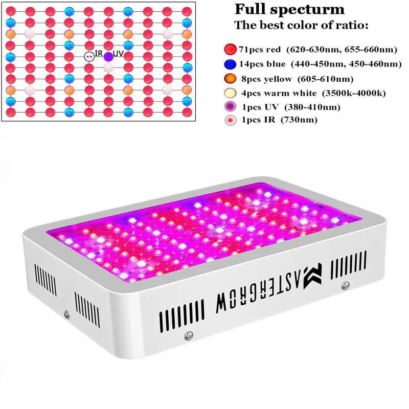 Full Spectrum 300/600/800/1000/1200/2000W LED Plant Grow Light 410-730nm For Indoor Plant Flower Greenhouse Garden Grow Tent Box