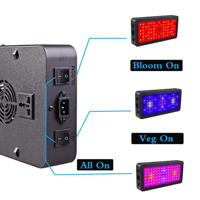 Full Spectrum 300/600/800/1000/1200/2000W LED Plant Grow Light 410-730nm For Indoor Plant Flower Greenhouse Garden Grow Tent Box