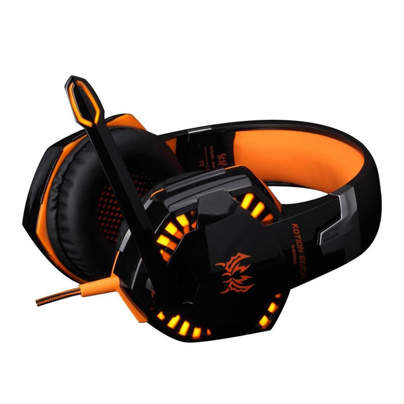 Futuristic Style LED Gaming Headphones Light Best Headphone Gaming