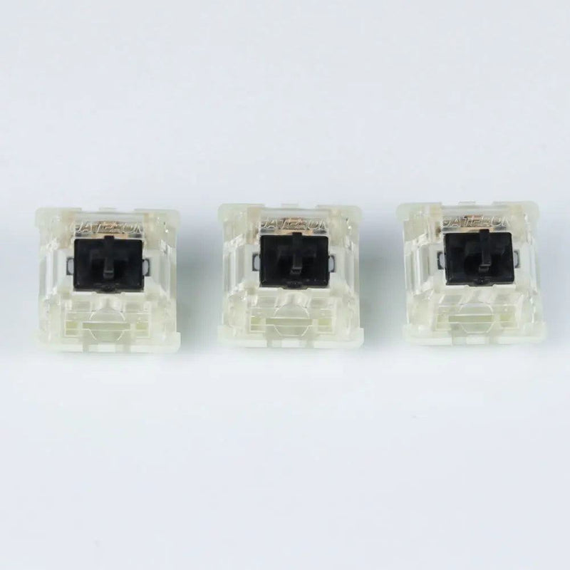 Gateron silent switch Black Red clear 5pin  transparent tops for mechaniacl keyboard Compatible with MX switch - PST PS Tradings