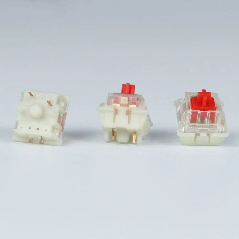 Gateron silent switch Black Red clear 5pin  transparent tops for mechaniacl keyboard Compatible with MX switch - PST PS Tradings