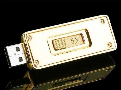 golden usb flash drive Metal pen drive 4GB 8GB 16GB 32GB 64GB Gold Bar USB2.0 Flash memory pendrive Bullion Stick disk gift - PST PS Tradings