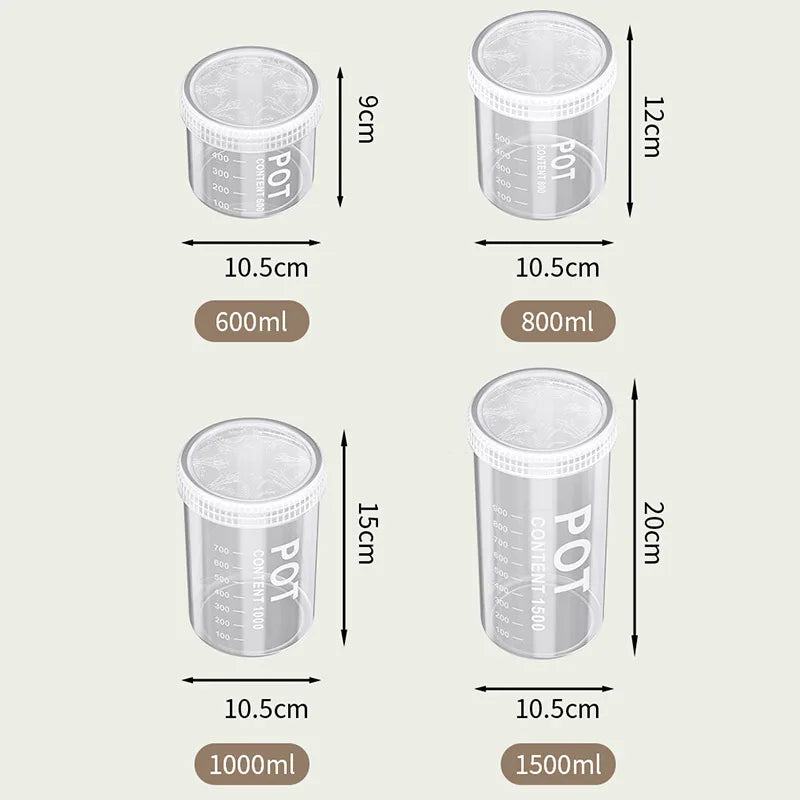 Grain Storage Box Coffee Beans Pasta Storage Tank Moisture-Proof Cereal Dispenser Transparent Snacks Jar Kitchen Food Seal Box - PST PS Tradings